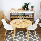 Child Eames Chair White & Beech Legs - Set of 4 - Educating Kids