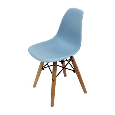 Child Eames Chair Blue & Beech Legs - Set of 4 - Educating Kids