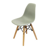 Child Eames Chair Grey & Beech Legs - Set of 4 - Educating Kids