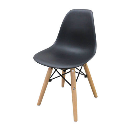 Child Eames Chair Black & Beech Legs - Set of 4 - Educating Kids