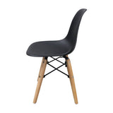 Child Eames Chair Black & Beech Legs - Set of 4 - Educating Kids