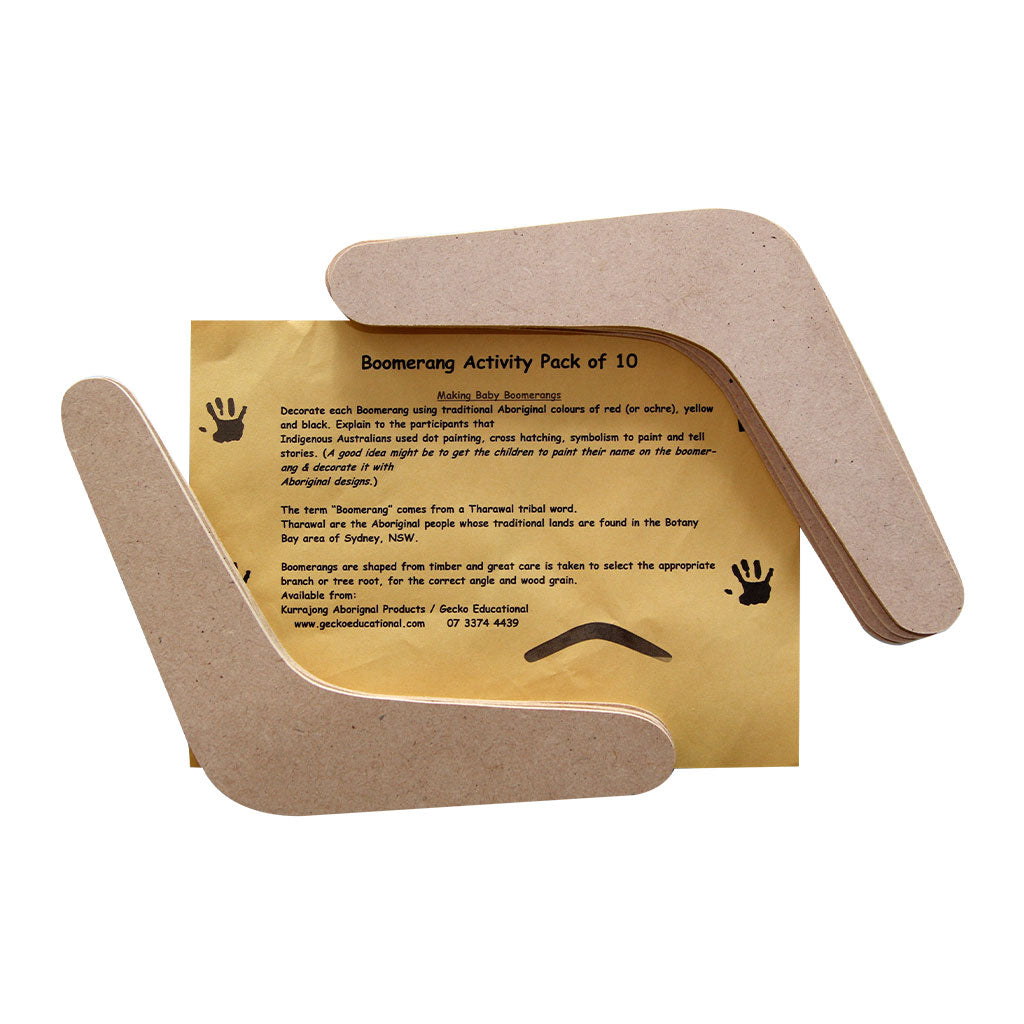 Boomerangs Activity - Pack of 10