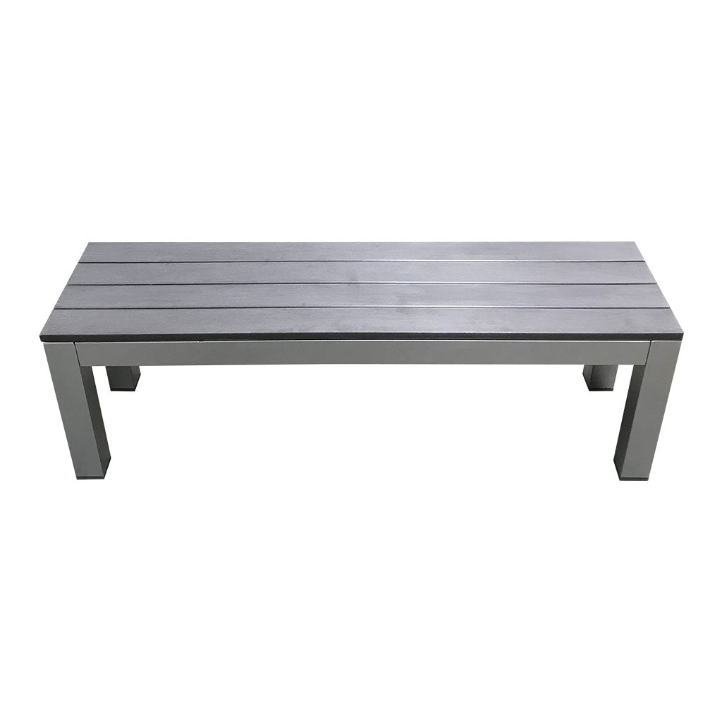 Outdoor Child Bench Seat - Charcoal 100x26x32cm