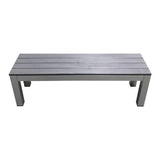 Outdoor Child Bench Seat - Charcoal 100x26x32cm - Educating Kids