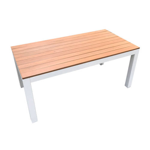 Outdoor Child Table - Teak-look & White 115x60x50cm - Educating Kids