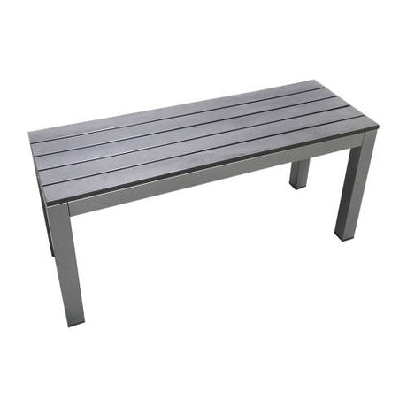 Outdoor Adult Bench Seat - Charcoal 100x30x50cm - Educating Kids