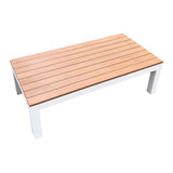 Outdoor Platform Stage - Teak-look & White 100x50x30cm