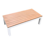 Outdoor Platform Stage - Teak-look & White 100x50x30cm - Educating Kids