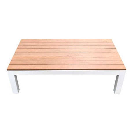 Outdoor Platform Stage - Teak-look & White 100x50x30cm - Educating Kids