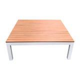 Outdoor Platform Stage - Teak-look & White 100x100x35cm
