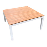 Outdoor Platform Stage - Teak-look & White 100x100x50cm