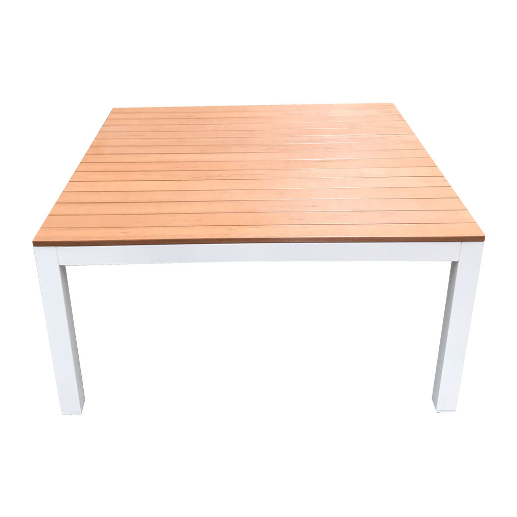 Outdoor Platform Stage - Teak-look & White 100x100x50cm