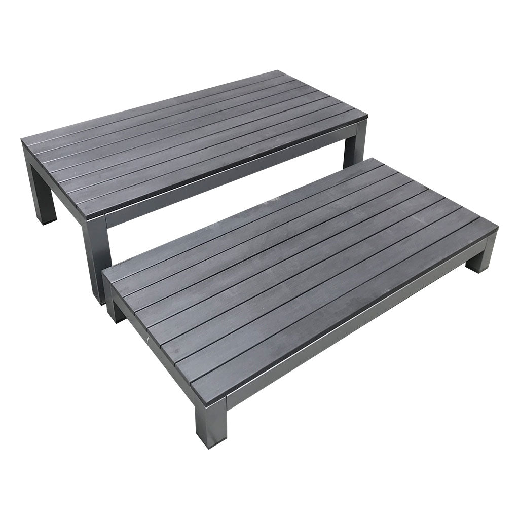 Outdoor Platform Stages - Charcoal - Set of 2