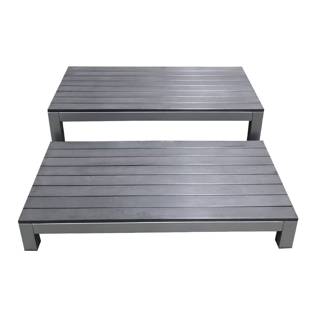 Outdoor Platform Stages - Charcoal - Set of 2