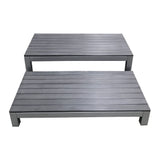 Outdoor Platform Stages - Charcoal - Set of 2