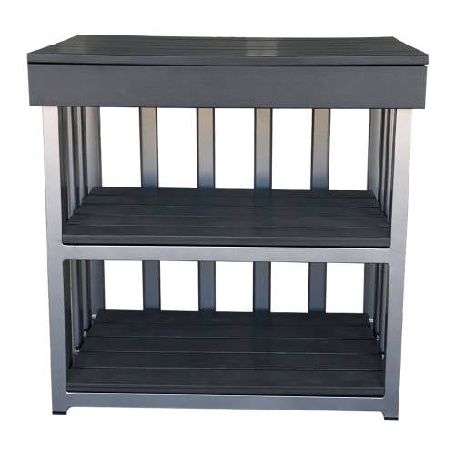 Outdoor Kitchen Bench - Charcoal (60x40x60cm) - Educating Kids