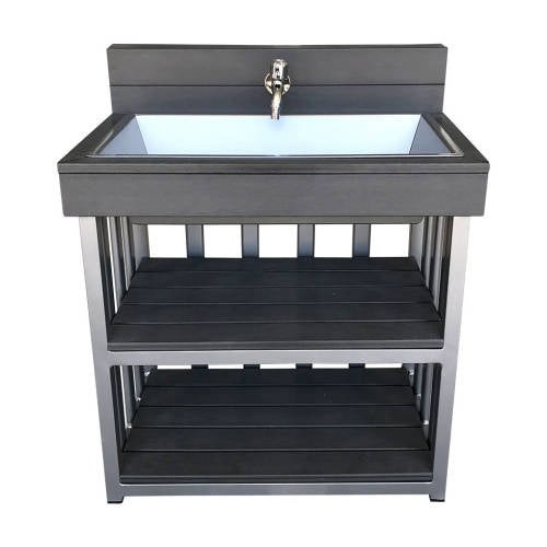 Outdoor Sink - Charcoal (60x40x72cm) - Educating Kids