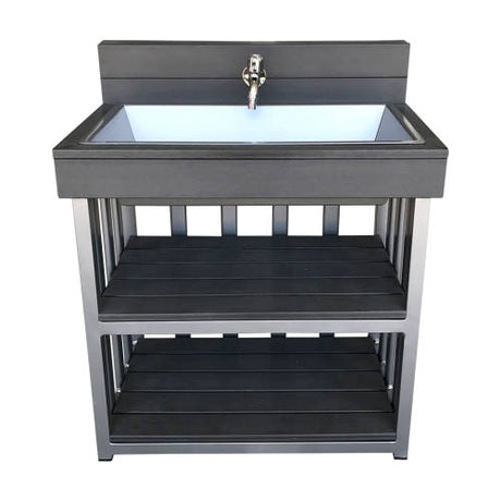 Outdoor Sink - Charcoal (60x40x72cm) - Educating Kids