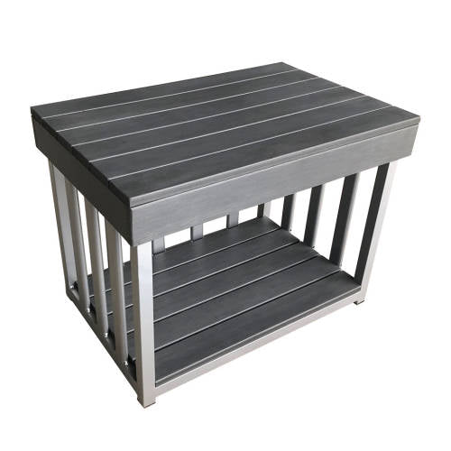 Toddler Outdoor Kitchen Bench - Charcoal (60x40x45cm) - Educating Kids