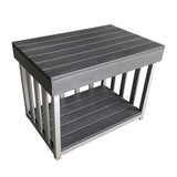 Toddler Outdoor Kitchen Bench - Charcoal (60x40x45cm) - Educating Kids