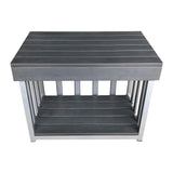 Toddler Outdoor Kitchen Bench - Charcoal (60x40x45cm)