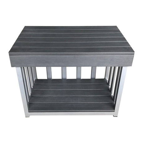 Toddler Outdoor Kitchen Bench - Charcoal (60x40x45cm)