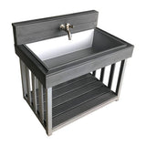 Toddler Outdoor Sink - Charcoal (60x40x57cm) - Educating Kids