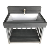 Toddler Outdoor Sink - Charcoal (60x40x57cm) - Educating Kids
