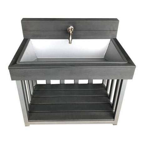 Toddler Outdoor Sink - Charcoal (60x40x57cm) - Educating Kids