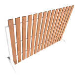 Outdoor Fence - Teak-look & White (150x40x100cm)