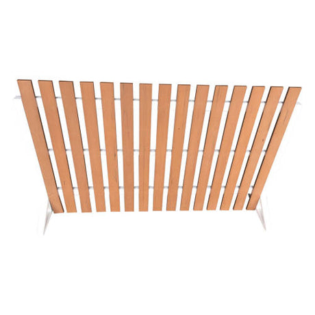 Outdoor Fence - Teak-look & White (150x40x100cm) - Educating Kids