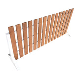 Outdoor Fence - Teak-look & White (150x40x70cm)