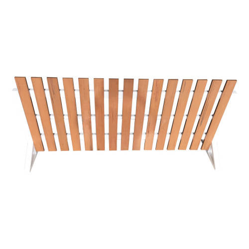 Outdoor Fence - Teak-look & White (150x40x70cm) - Educating Kids