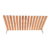 Outdoor Fence - Teak-look & White (150x40x70cm)