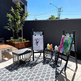 Easel Outdoor - Black 135cmH - Educating Kids