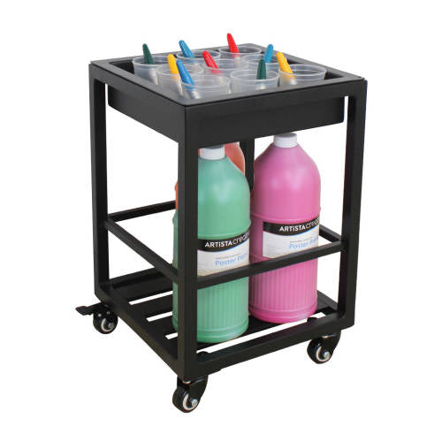 Outdoor Paint Pot Caddy - Black - 45cmH - Educating Kids
