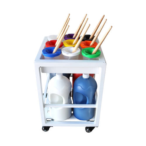 Outdoor Paint Pot Caddy White - 45cmH - Educating Kids