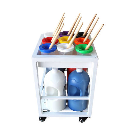 Outdoor Paint Pot Caddy White - 45cmH - Educating Kids