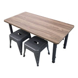 Set of 4 - Child Stool Charcoal - 30cm - Educating Kids