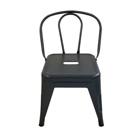 Set of 4 - Child Tolix Chair Charcoal - 30cmH - Educating Kids