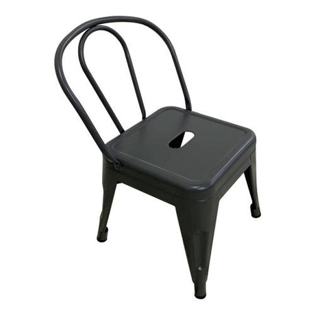 Set of 4 - Child Tolix Chair Charcoal - 30cmH - Educating Kids