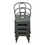 Child Tolix Chair Charcoal - 4pc