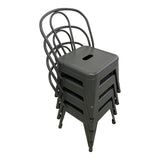 Child Tolix Chair Charcoal - 4pc