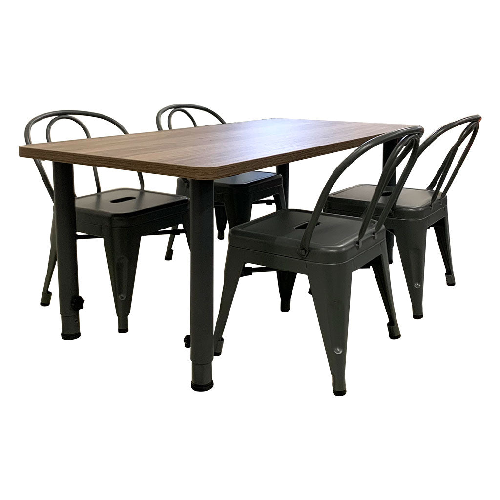 Child Tolix Chair Charcoal - 4pc