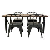 Set of 4 - Child Tolix Chair Charcoal - 30cmH - Educating Kids