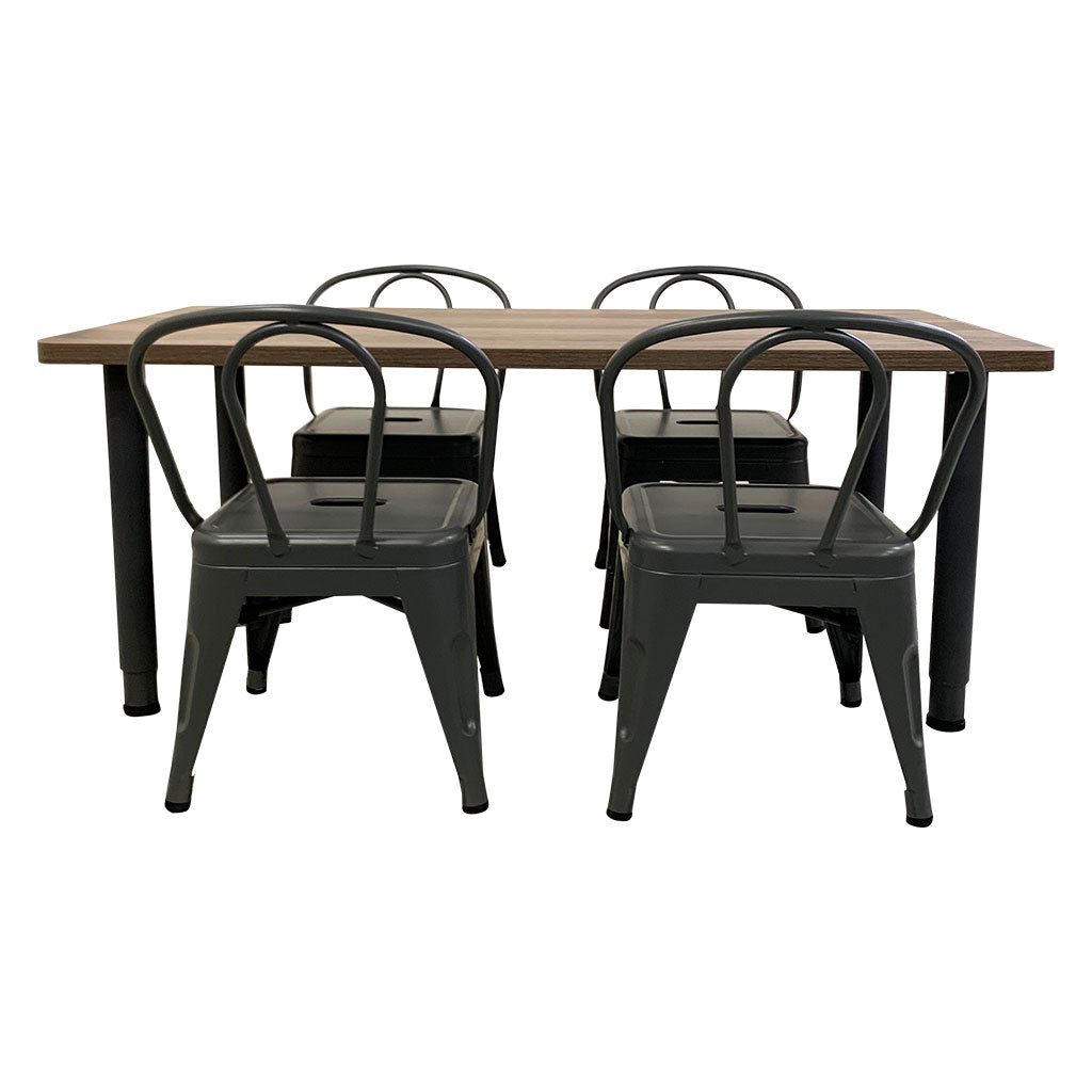 Child Tolix Chair Charcoal - 4pc