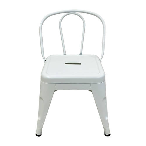 Set of 4 - Child Tolix Chair White - 30cmH - Educating Kids