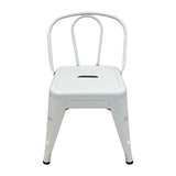 Set of 4 - Child Tolix Chair White - 30cmH - Educating Kids
