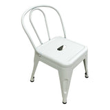 Set of 4 - Child Tolix Chair White - 30cmH - Educating Kids
