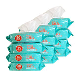 Carton of 12 - Little Wipes - Baby Wipes - Pack of 80